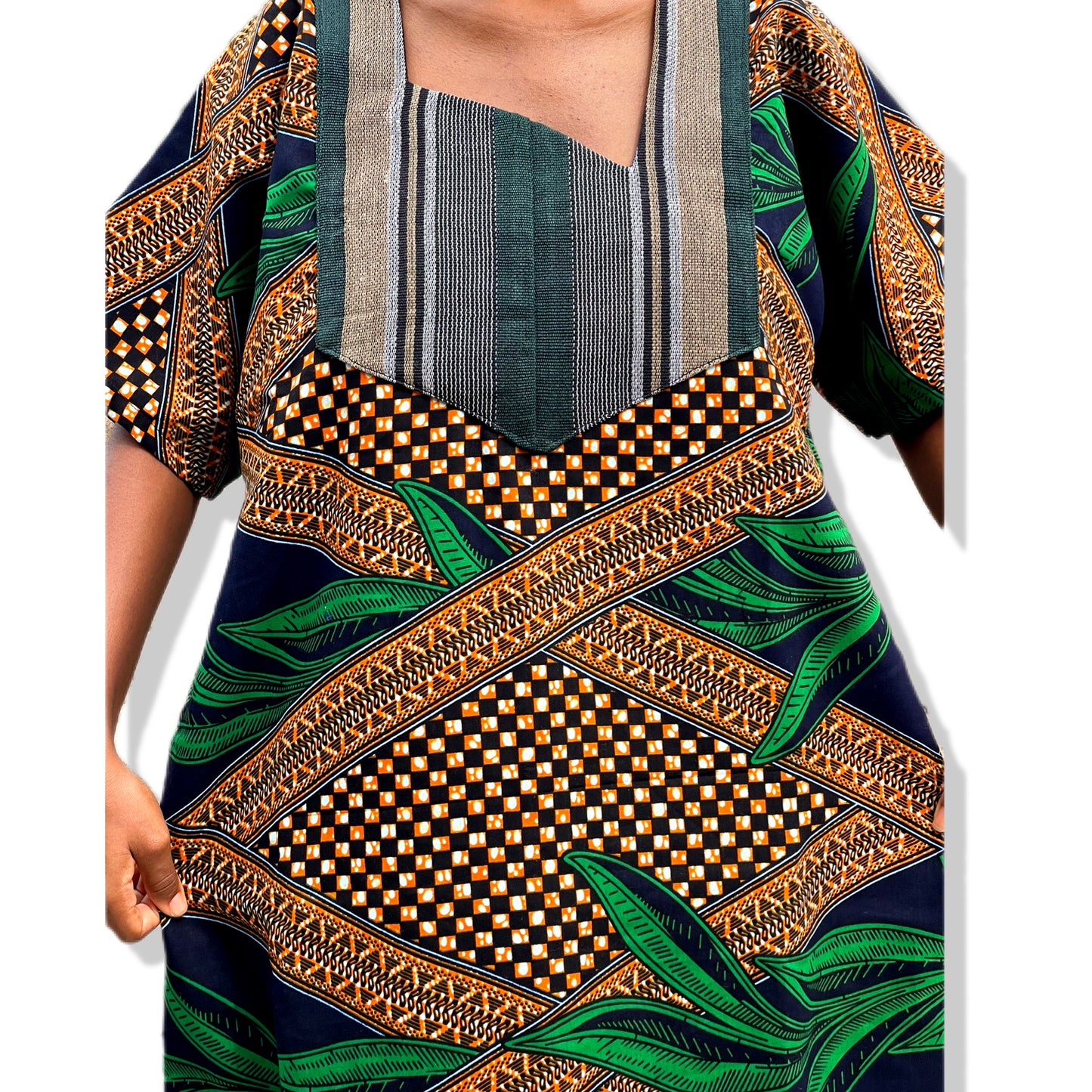 Bubu gown , with Ashwo oke